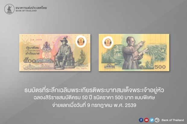 ธ.แห่งประเทศไทย ให้ความรู้แก่ประชาชน ธนบัตรที่ระลึก ทุกใบมีความหมาย