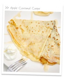 Apple Caramel Crepe