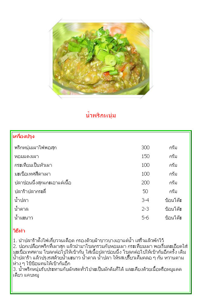 5 สูตร น้ำพริกยอดฮิตของคนไทย