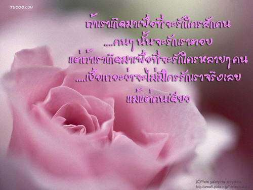 นั่นคือความรักใช่ไหม…