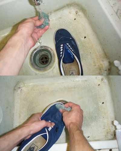เปลี่ยนรองเท้าคู่เก่าให้สวยปิ๊งเหมือนใหม่ด้วย ยาสีฟัน