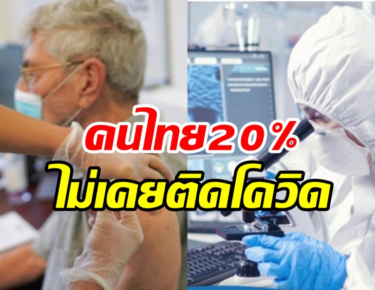 พบคนไทย20%ยังไม่เคยติดโควิด นักวิจัยเร่งหาคำตอบเพราะเหตุใด?