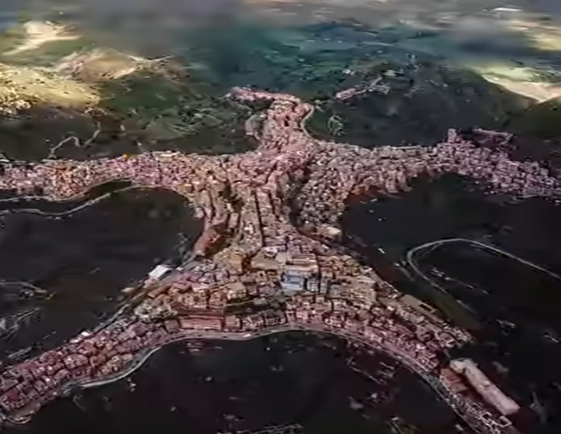เผยภาพเมืองที่มี รูปทรงร่างกายมนุษย์!