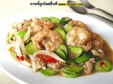 สะตอผัดกะปิกุ้งสด