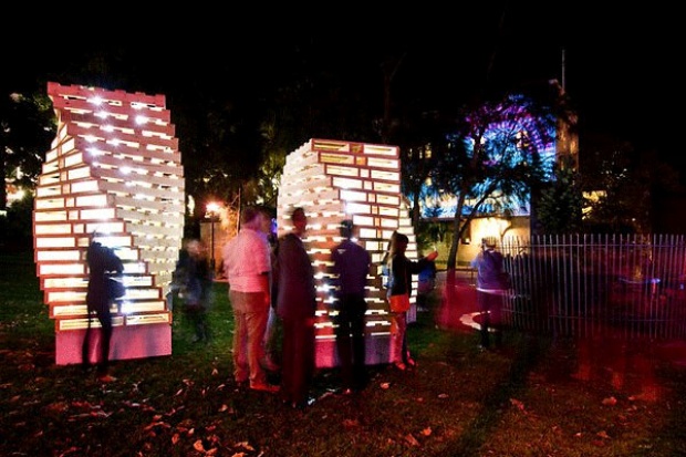 แสงสีแห่งนครซิดนีย์ ออสเตรเลีย ยามค่ำคืน ในเทศกาล Vivid Sydney