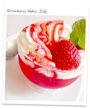 Strawberry Vodka Jelly 