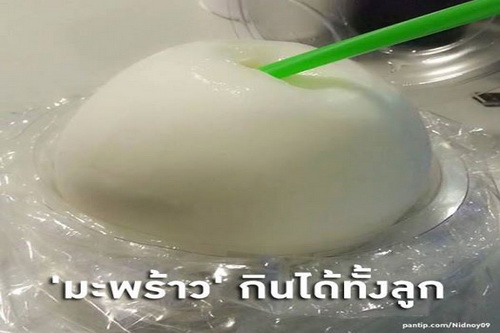 กินมะพร้าวอ่อนแบบใหม่ ไร้เปลือก เป็นอย่างไร? 