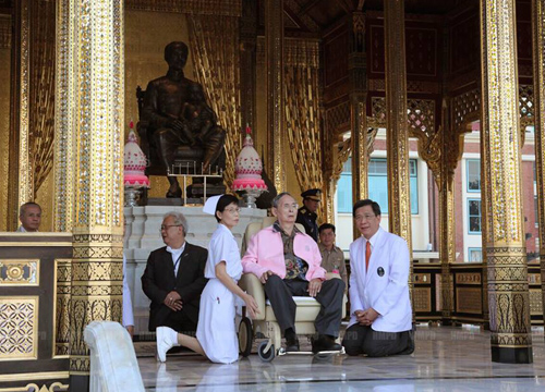 ในหลวง ทรงเสด็จฯ ทอดพระเนตรทัศนียภาพแม่น้ำเจ้าพระยา