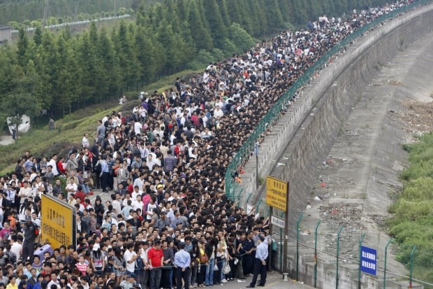 ภาพอันทรงพลังที่แสดงให้เห็นว่า “ประเทศจีน” นั้นประชากรเยอะมาก!!