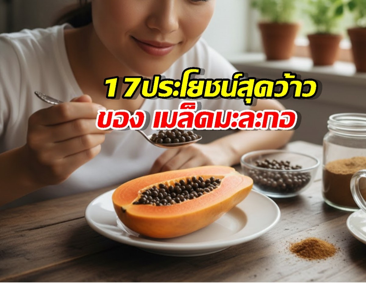 เมล็ดมะละกอจิ๋วแต่แจ๋ว! 17 ประโยชน์ล้นเหลือ พร้อมวิธีใช้ให้ได้ผล
