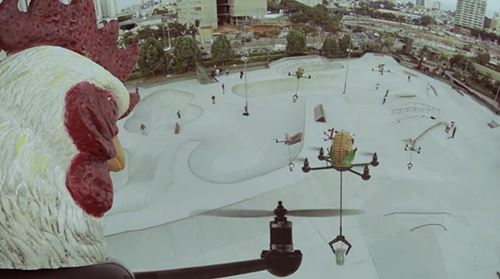 บะหมี่นิสชิน กับการเสิร์ฟบะหมี่กึ่งสำเร็จรูปพร้อมเสิร์ฟด้วยหุ่นยนต์บังคับ Drone