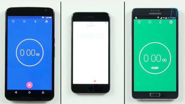 ศึกประชันความเร็ว Google Nexus 6,iPhone 6,Samsung Galaxy Note 4 ! (มีคลิป)