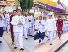 ประมวลภาพ ในหลวง-พระราชินี เสด็จฯ บำเพ็ญพระราชกุศลวิสาขบูชา