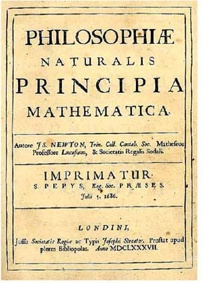 หน้าปกของ คัมภีร์ Principia