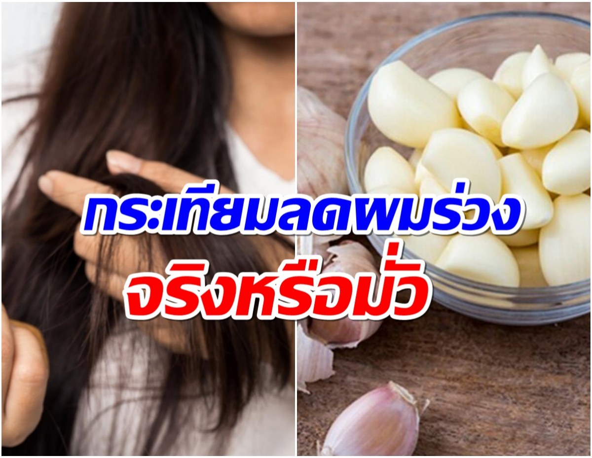 สูตรหมักผมด้วยกระเทียม ช่วยลดผมร่วง ได้จริงหรือ?