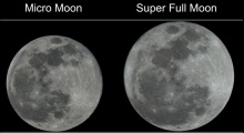 ชัดๆแบบเห็นภาพ จันทร์เต็มดวงแบบธรรมดา VS ซุปเปอร์ฟูลมูล