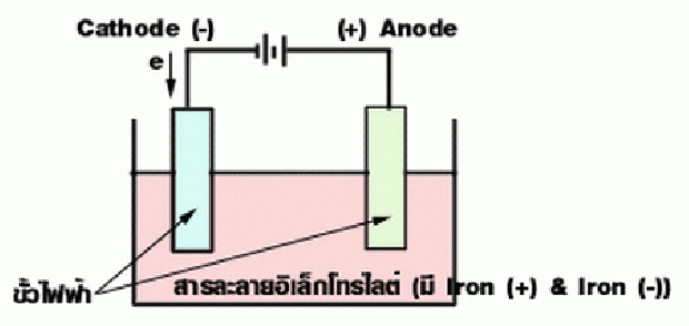 เซลล์อิเล็กโทรไลต์ หรือกระบวนการอิเล็กโทรลิซิส