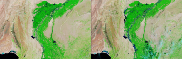 นาซา เผยภาพโลกร้อนของจริง ทะเลสาบแห้งเหลือแต่เกลือ น้ำแข็งขั้วโลกหายกว่าครึ่ง