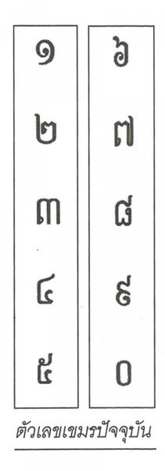 ถกหลักฐาน “เลขไทย” ได้แบบจากเลขเขมร จริงหรือ?